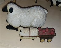 2 Pc Sheep Figurine