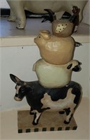 Animal Stack Figurine- Cow Ear Chipped