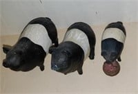 3 Pc Pig Figurine-  Teresa Kogut