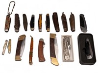 Lot of 18 Pocket Utility Knives, Mostly Vintage.