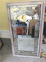 Shabby Chic mirror 40 x 22 in