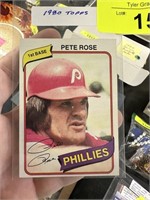 1980 TOPPS PETE ROSE BASEBALL CARD