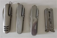 Stainless Steel Swiss Army Style Pocket Knives