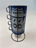 Set of 4 Route 66 Cups