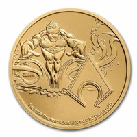 2022 Niue 1 Oz Gold $250 Dc Justice League Aquaman