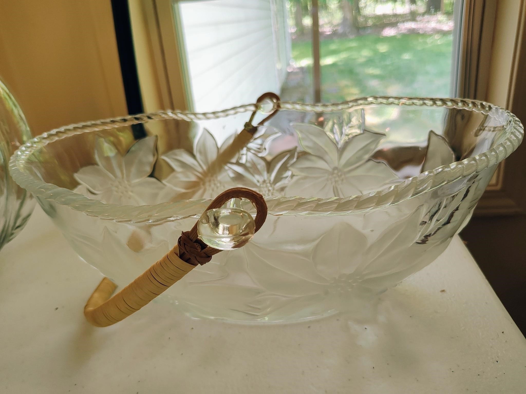 Crystal Bowl with Handle