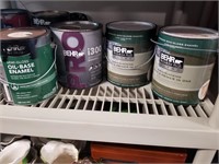 Assortment of gallon Paint, all different colors,