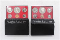 1973 & 1974 US Coin Proof Sets