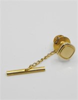 10kt YELLOW GOLD TIE TACK-0.4g