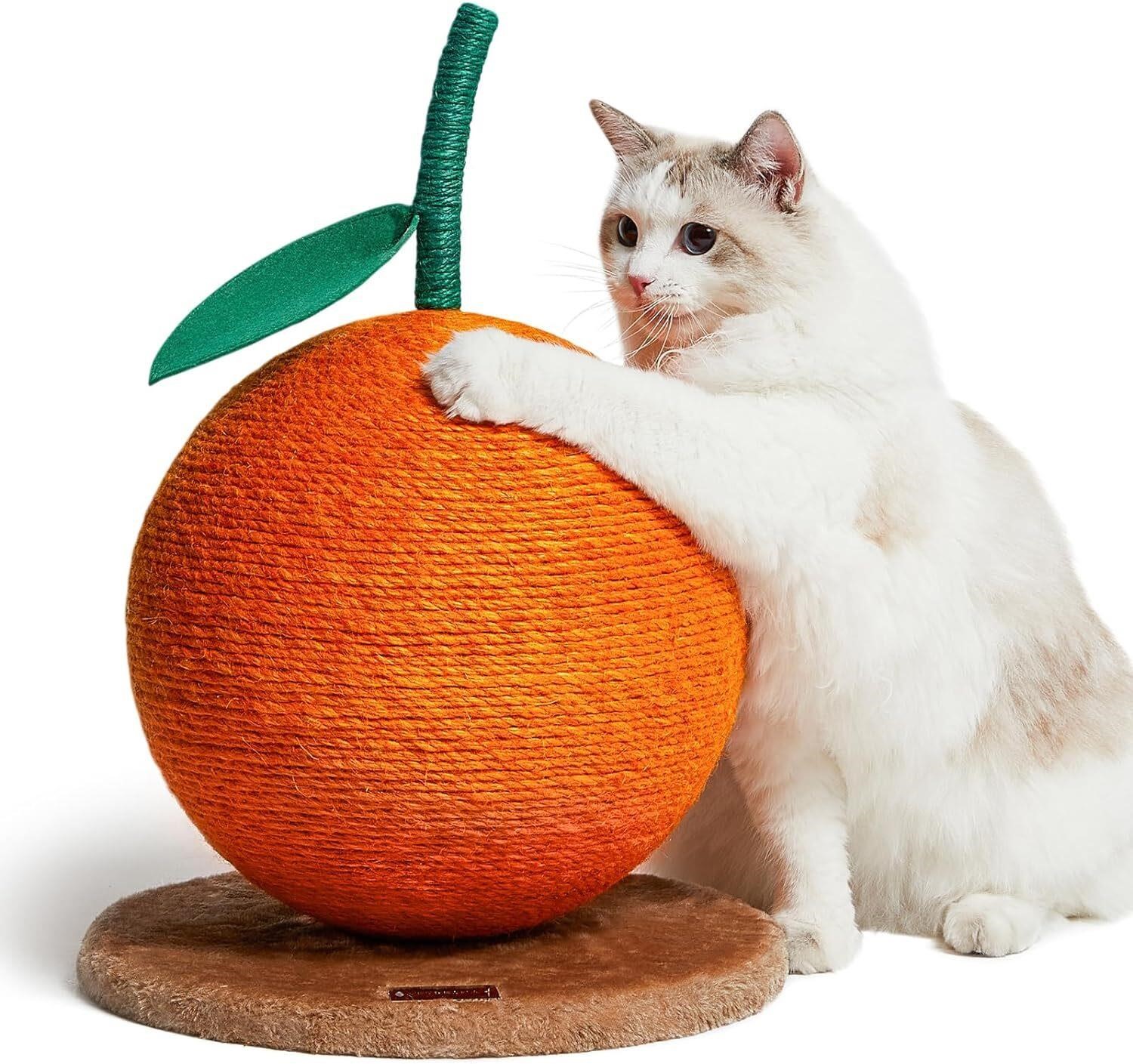 VETRESKA Orange Cat Scratching Post