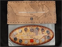 1999 Canadian Quarter Millennium Set in box