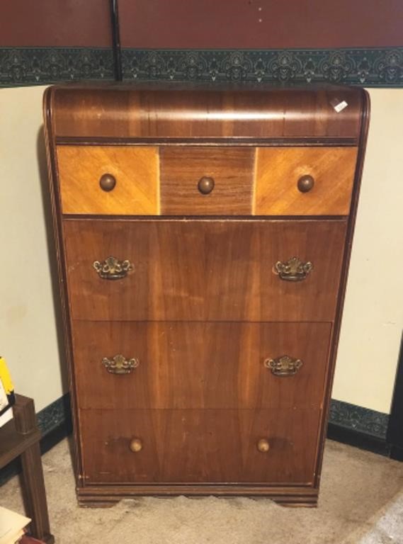 Antique Waterfall Chest of drawers