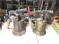 (2) BRASS BLOW TORCHES