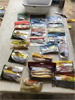 20 packages fishing worms / baits