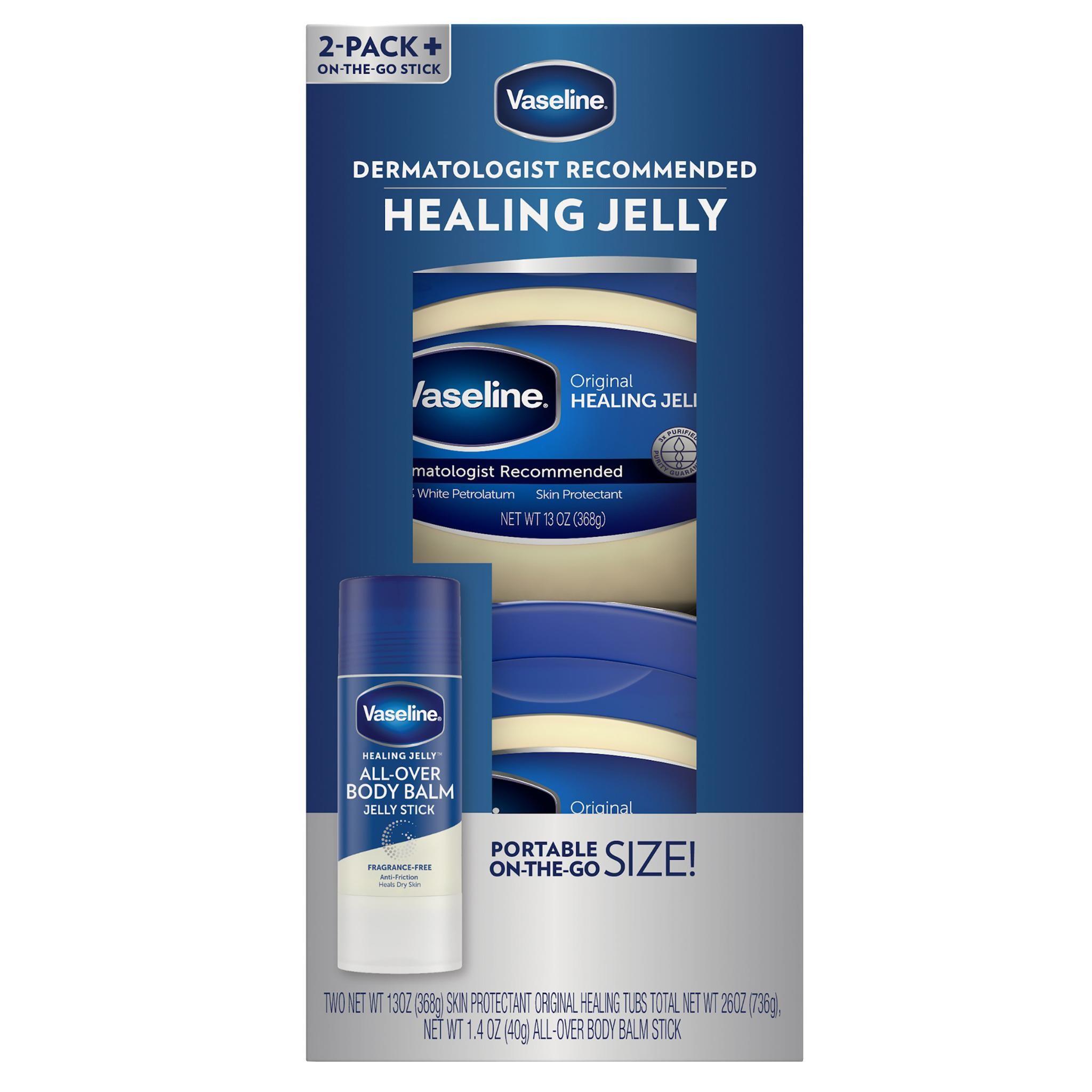 Vaseline Healing Jelly 2-pack + Balm Stick