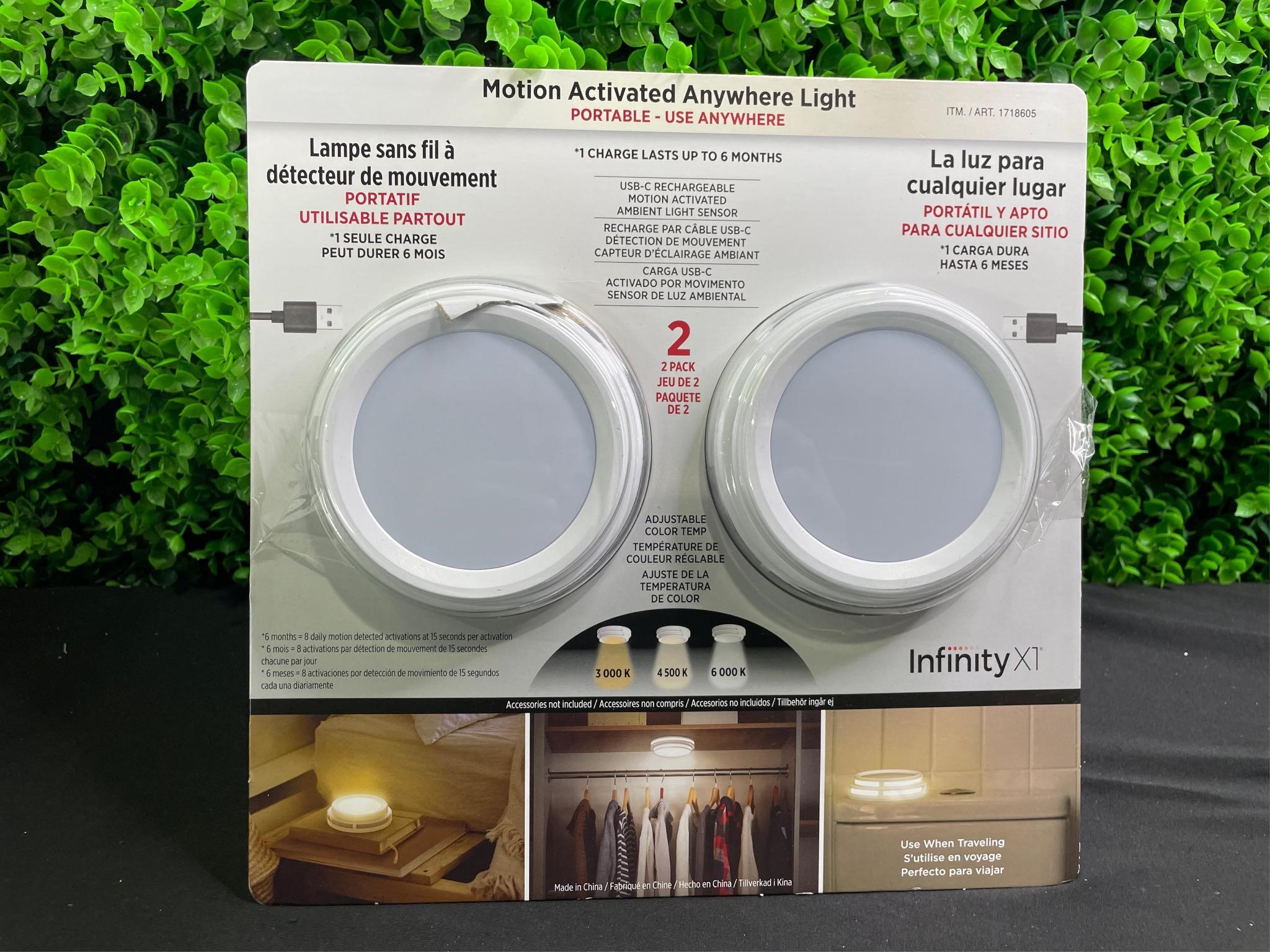 Motion Activated Anywhere Light 2 Pack