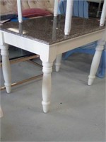 Granite top side table