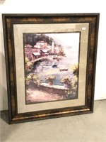 Large framed decorative print