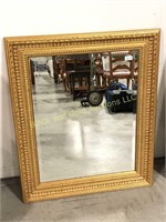 Very nice gold framed beveled mirror