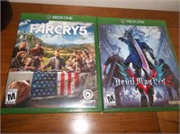 X/box One Farcry5 & Devil May Cry5 Games