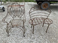 Wrought Iron Patio Chair and Bench PU ONLY