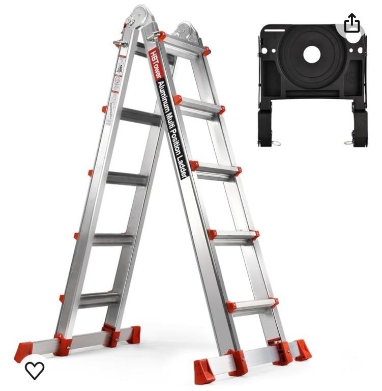 hbtower 5 step aluminum ladder