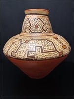 Large Peruvian Shipibo Floor Vase