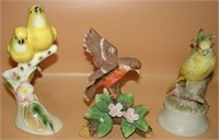 Enesco Bird Figurines & Musical Box