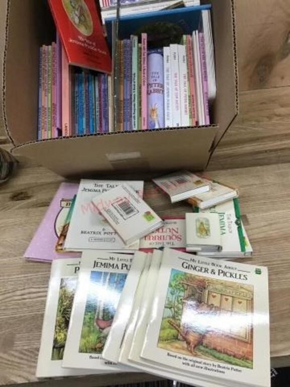 Box of Peter Rabbit and other childrens books