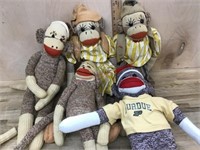 5 Sock Monkeys