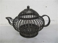 METAL TEAPOT CANDLE HOLDER