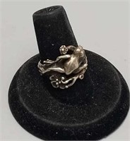 Ring - Sterling Frog Size 6