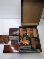 Printing Blocks Wooden Copper