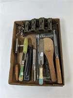 Vintage Kitchen Tools, Straight Razor, Changemaker