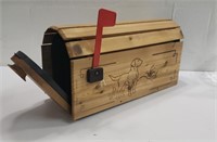 Wooden Dog Theme Mailbox L7A