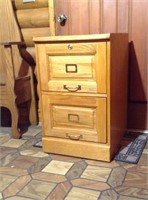 Oak filing cabinet