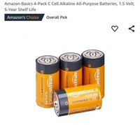 MSRP $7 4 Count C Batteries