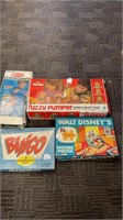 Vintage games and toys (Play-Doh, Bingo, Disney