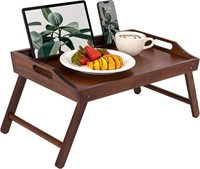Rossie Home Bamboo Bed Tray  Lap Desk - Java