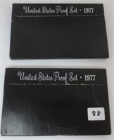 2 - 1977 US Proof sets