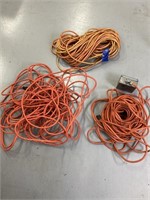 Extension cords x3 with drop box