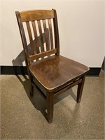 Wood Slat Back Dining Chair