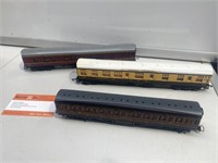 3 x  Model Train Carriages