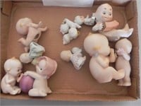 Vintage Baby Figurines-Kewpie & others, lot of 11