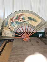 Large oriental fan.