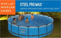 *Bestway Steel Pro MAX 15Ft x 42" with LED Light