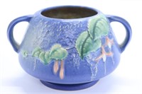 Roseville Blue Fuchsia 346-4 Dbl Handled Vase/Pot