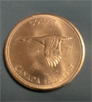 Canada $1 Coin 100th Anniversary of Canada 1967