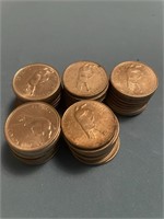 x5 Canada 25 Cents, 100th Anniversary 1967