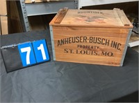Very Nice Wooden Anheuser - Busch Inc. Crate